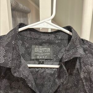 John Varvatos Black Floral Men's Shirt